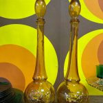 Grandes carafes en verre d'Empoli années 70 seconde âme