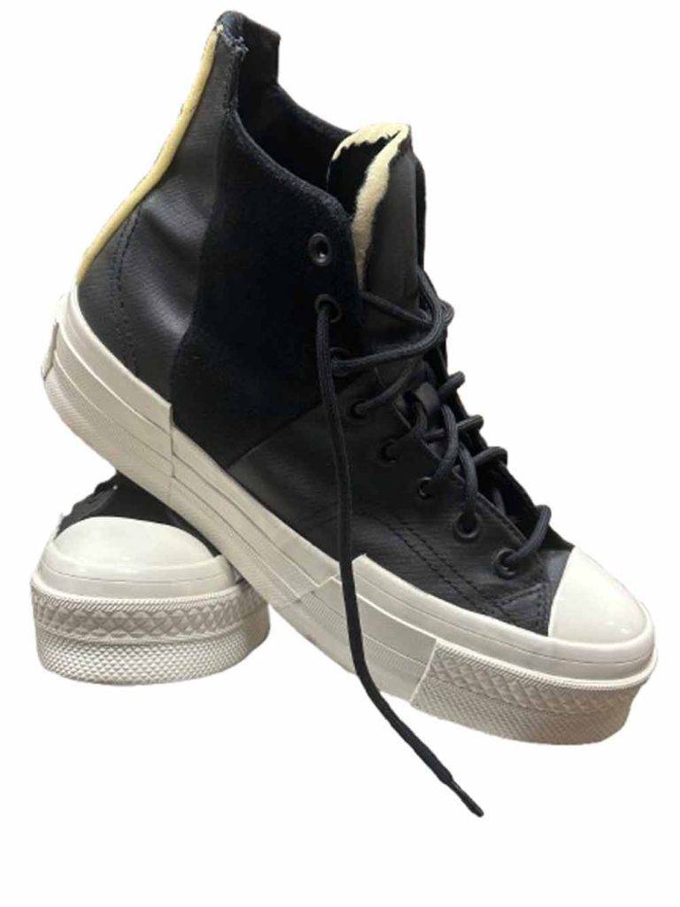 baskets converse cuir noir seconde âme