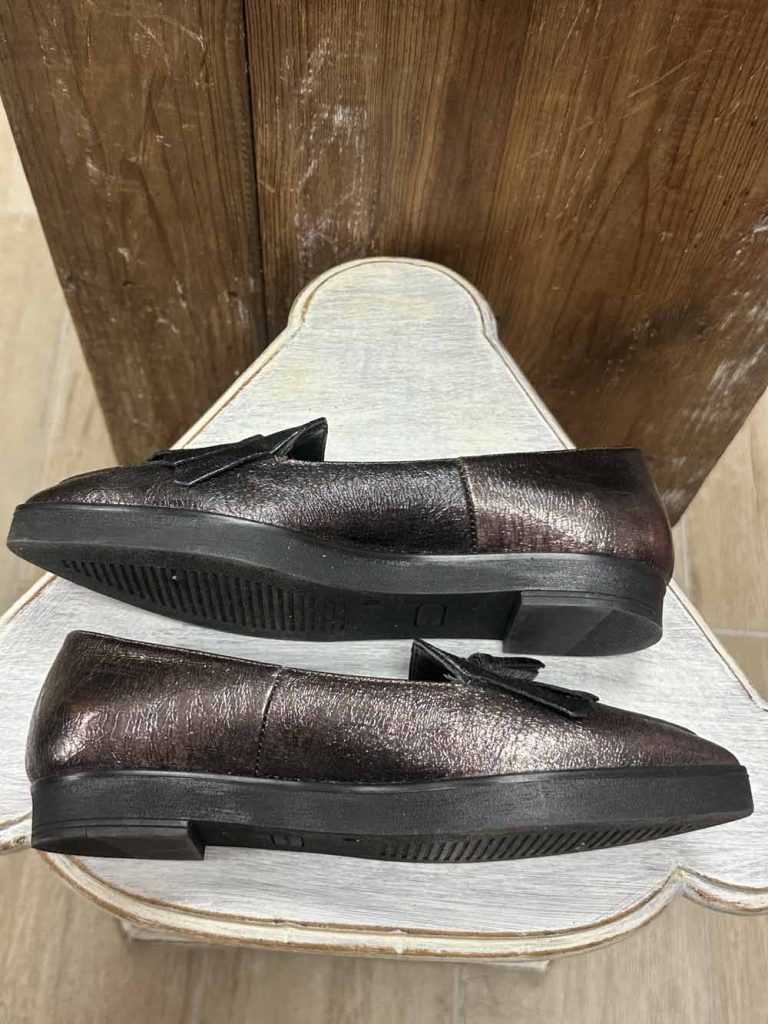 mocassins femme pointus cuir texto occasion