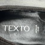 mocassins pointus cuir texto seconde main