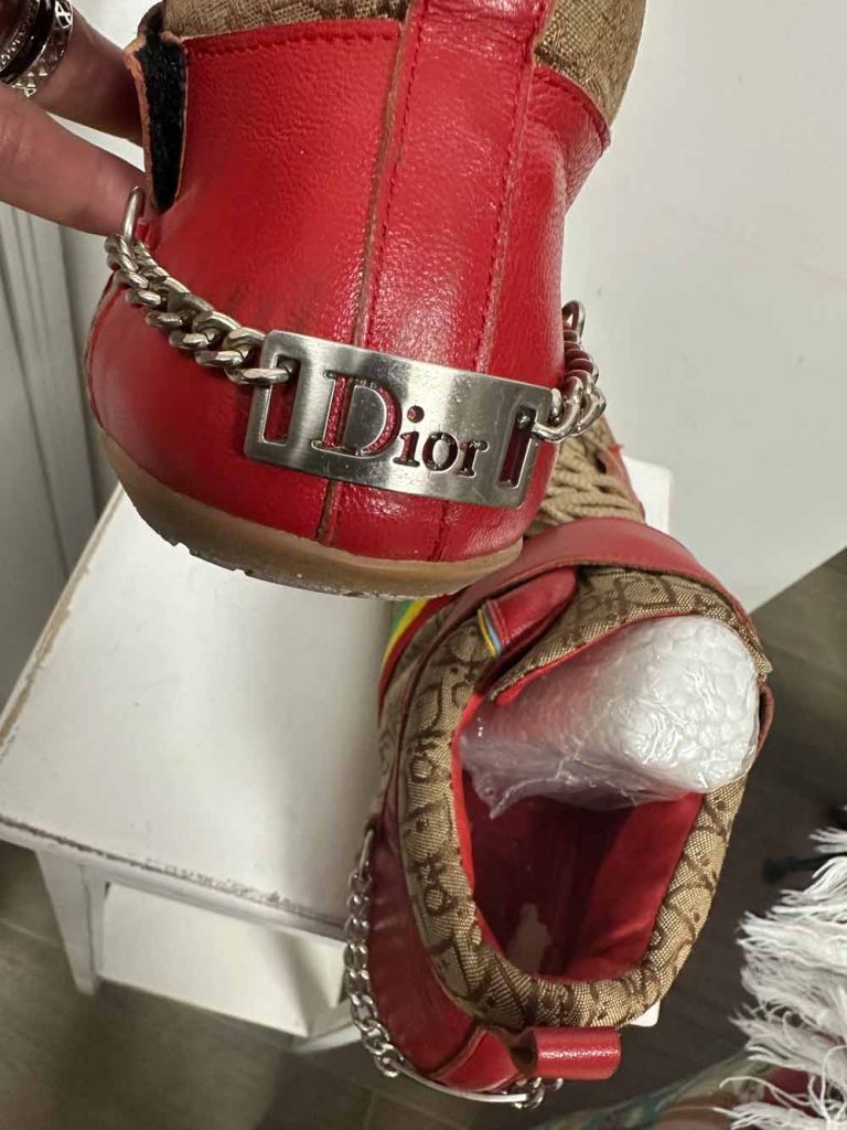 Baskets vintage de la collection Jamaïque de Galliano