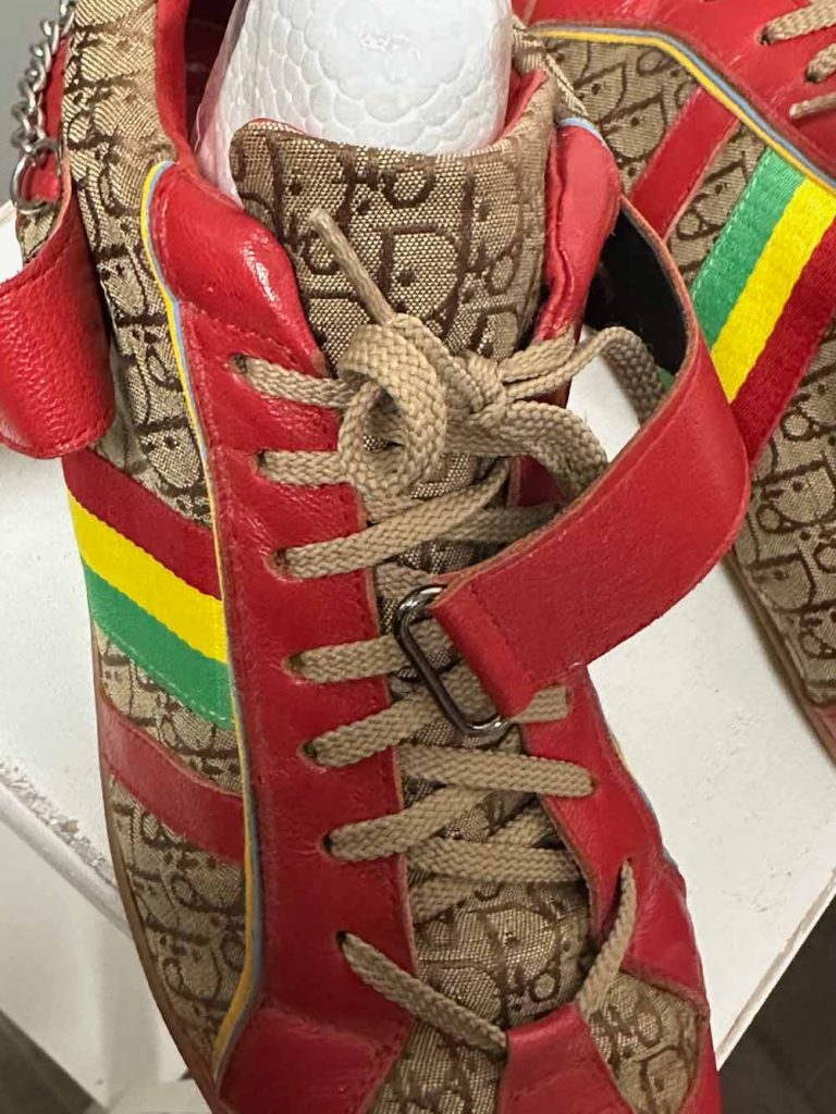 Baskets vintage de la collection Jamaïque de Galliano