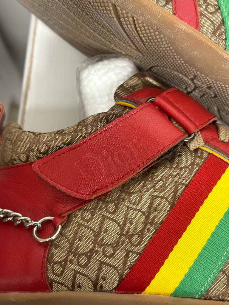 baskets john galliano dior cuir