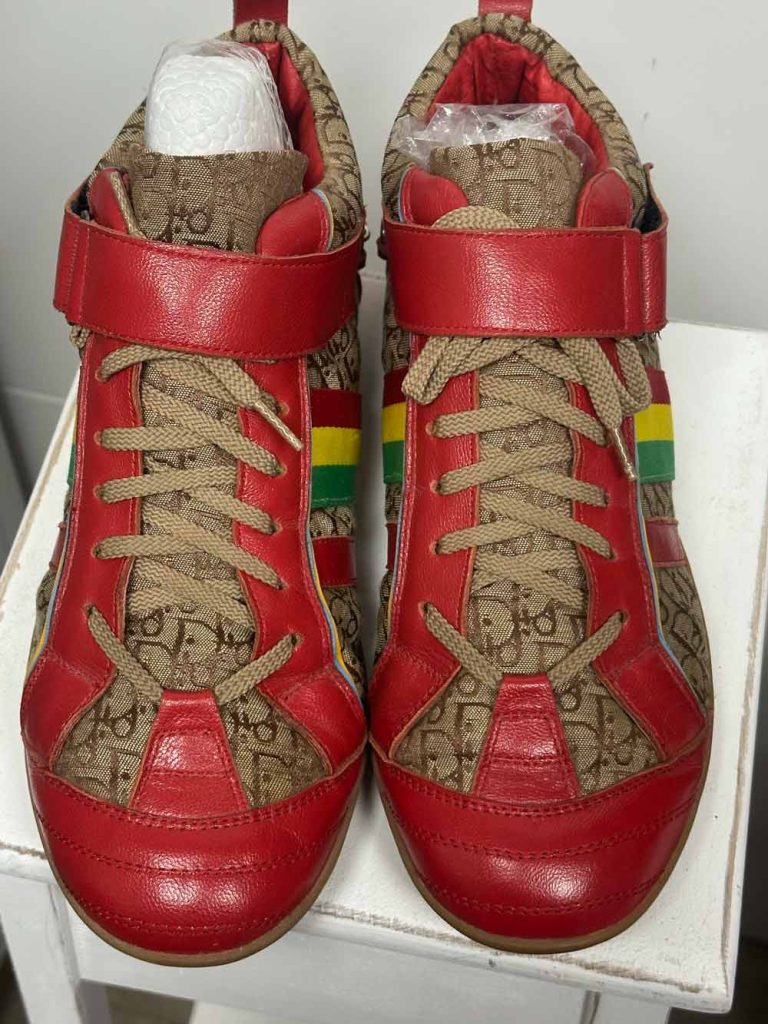 Baskets vintage de la collection Jamaïque de Galliano pour dior