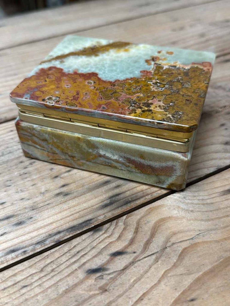 boite en onyx vintage brocante en ligne