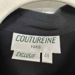 chemise femme vintage noire coutureine occasion