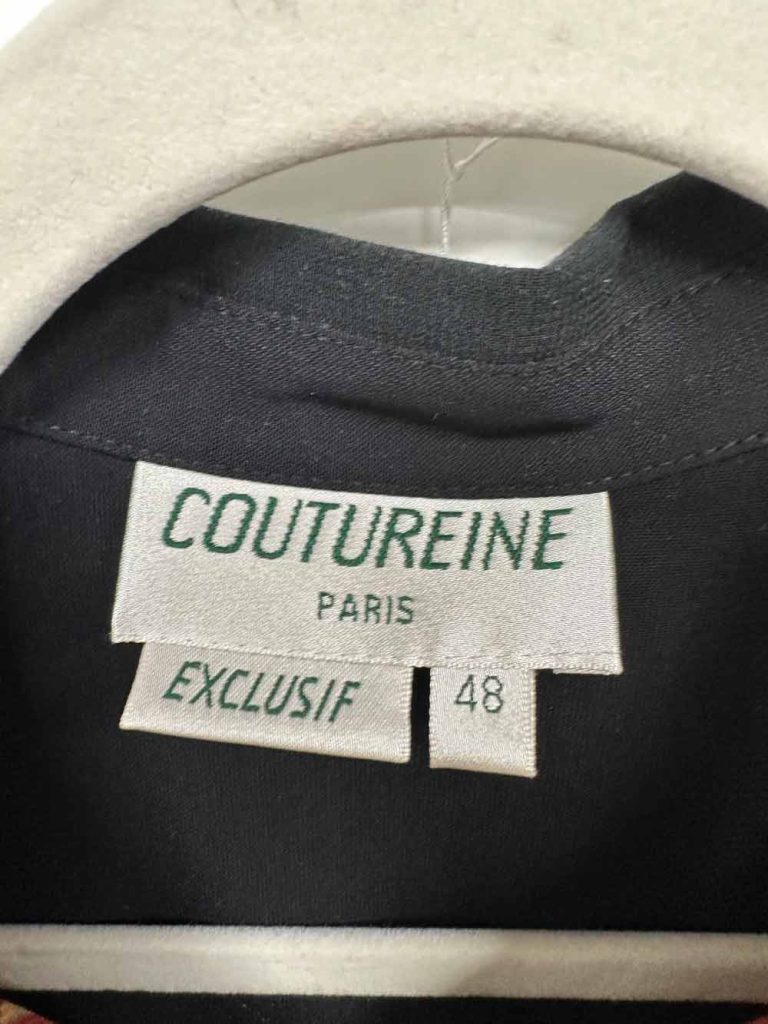 chemise femme vintage noire coutureine occasion