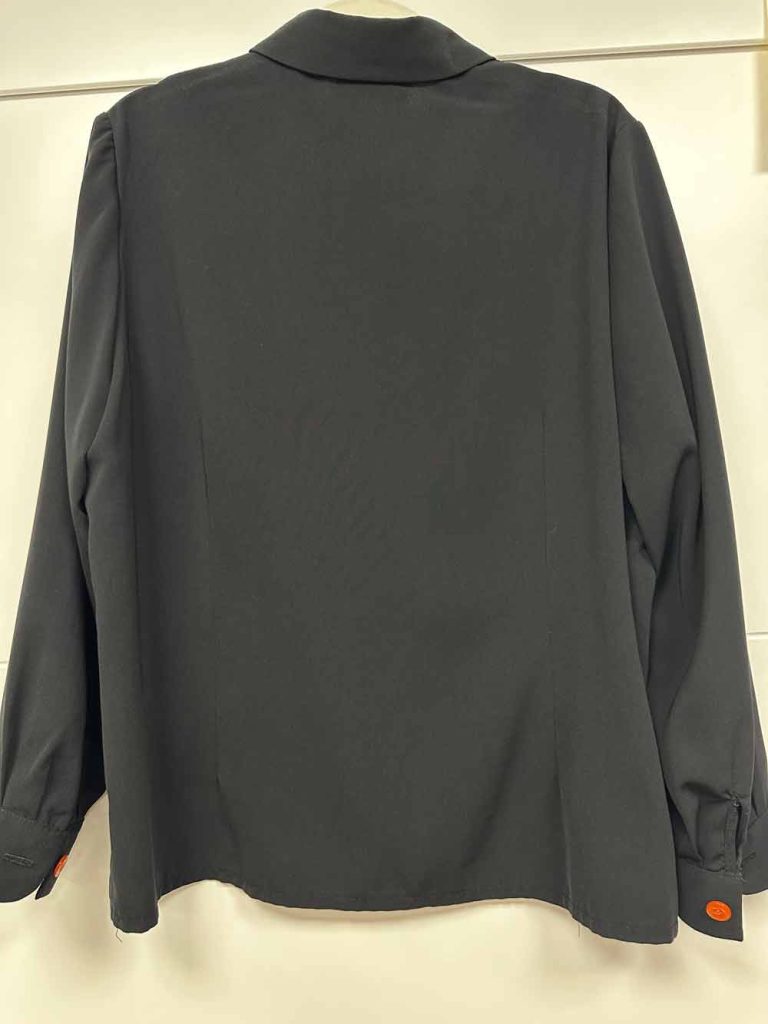 chemise femme vintage noire coutureine friperie