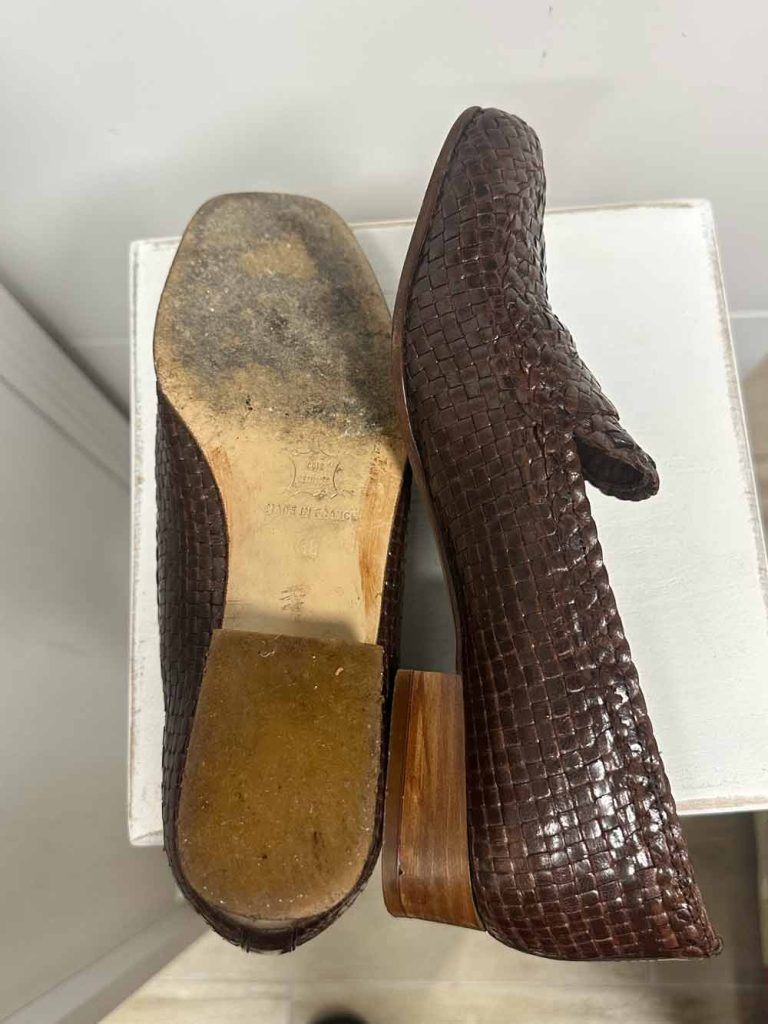 Mocassins en cuir tressé France Mode
