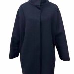 manteau laine max mara bleu marine