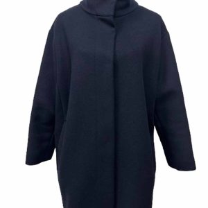 manteau laine max mara bleu marine