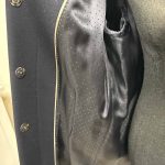 manteau laine max mara bleu marine