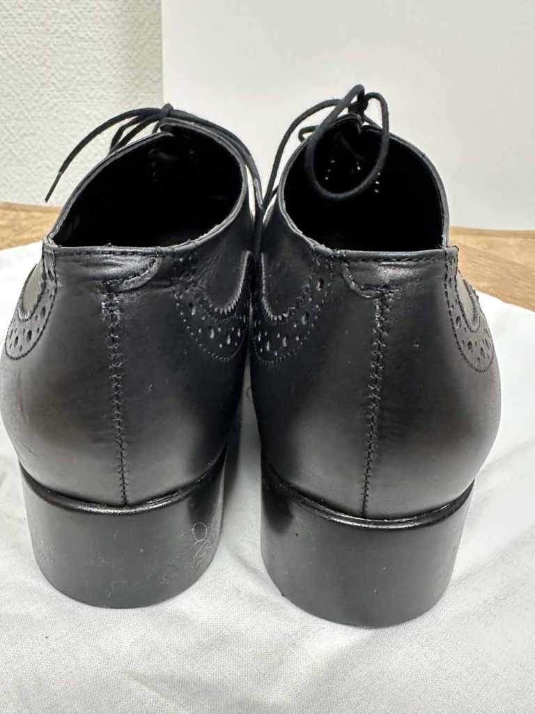 chaussures derbies cuir noir robert clergerie