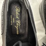 chaussures derbies cuir noir robert clergerie seconde main