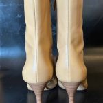 Bottines cuir beige Sergio Rossi friperie en ligne