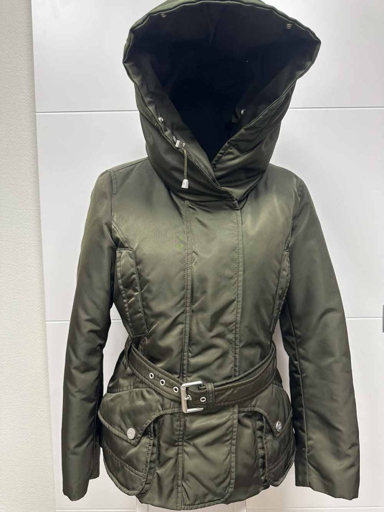 parka kaki max mara weekend col fourrure seconde main