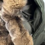 parka kaki max mara weekend col fourrure seconde main