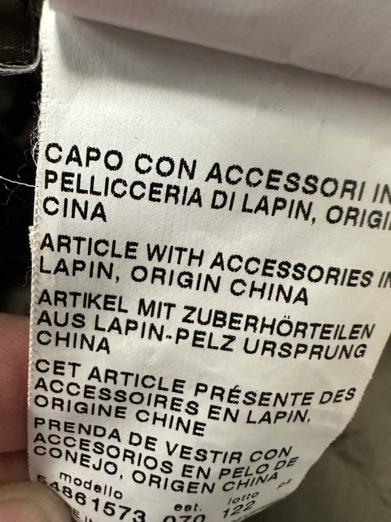 parka kaki max mara weekend col fourrure seconde main