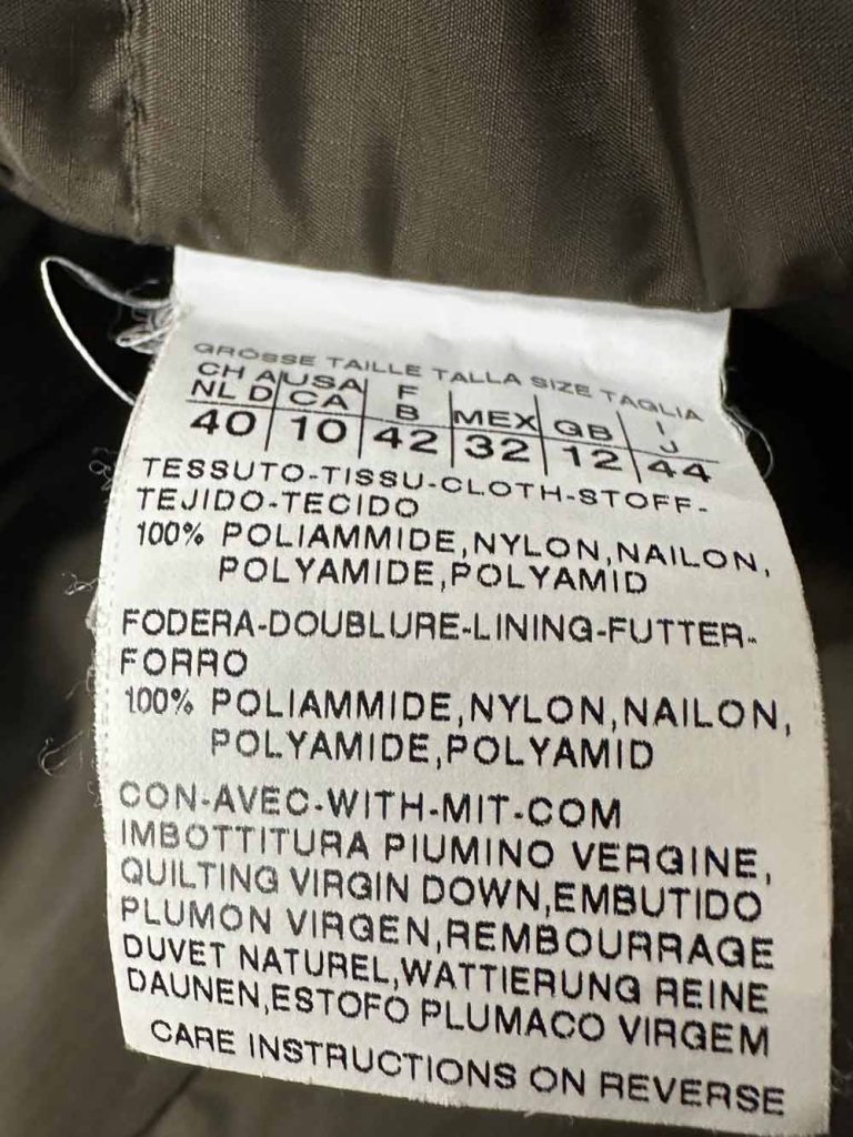 parka doudoune kaki max mara weekend col fourrure seconde main