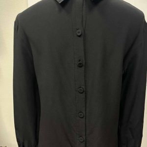 chemise soie noire Prada friperie seconde âme