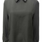 chemise noire soie prada seconde main