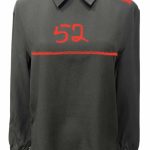 chemise noire soie prada seconde main