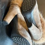 Boots daim et fourrure Tod’s seconde main