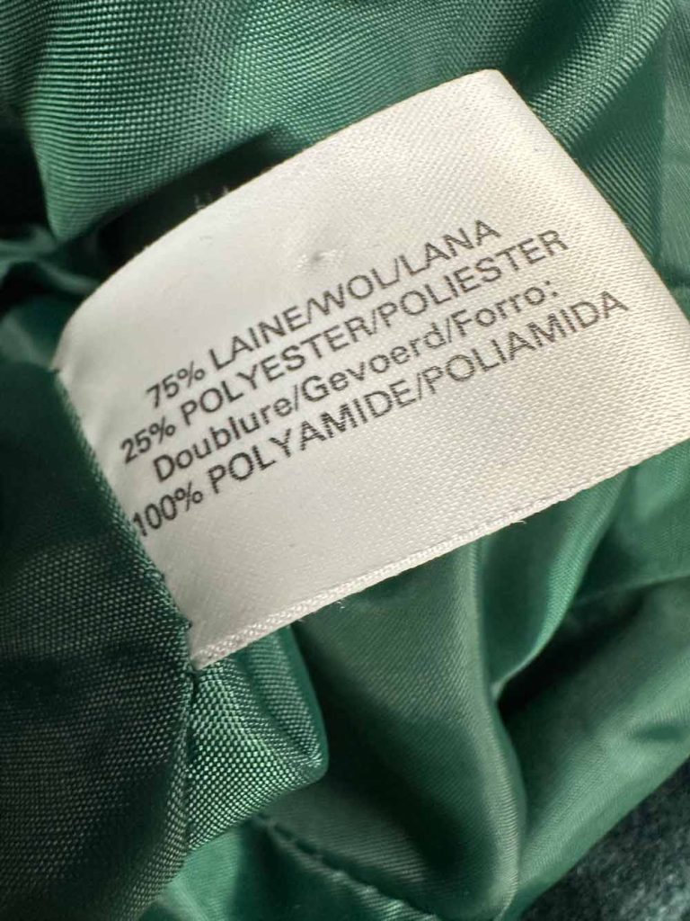 manteau vintage laine vert sapin seconde âme