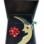 broche dorée lune marc labat