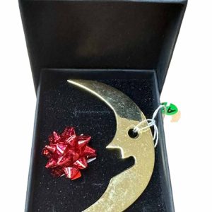 broche dorée lune marc labat