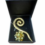 broche dorée signée edouard rambaud