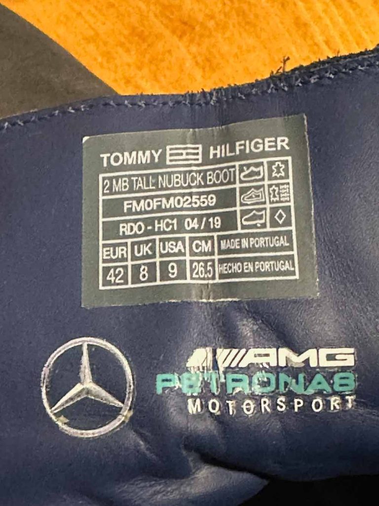 boots cuir tommy hilfiger seconde main mercedes motor sport