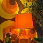 lampe à poser années 70 orange