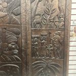 art africain panneaux en bois exotique sculpté