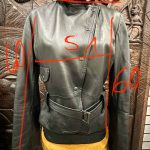 blouson perfecto cuir noir Max Mara Weekend seconde main