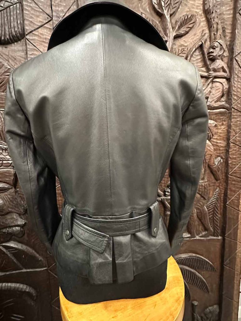 blouson perfecto cuir noir Max Mara Weekend seconde âme