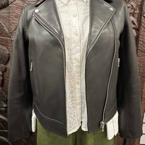 blouson perfecto cuir noir femme Zapa seconde âme