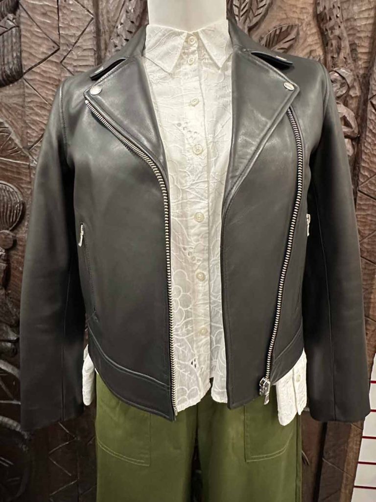 blouson perfecto cuir noir femme Zapa seconde âme