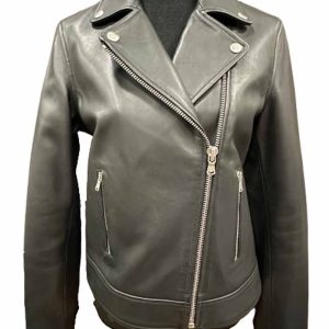 blouson perfecto cuir noir femme Zapa seconde âme