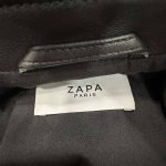 blouson perfecto cuir noir femme Zapa seconde main