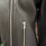 blouson perfecto cuir noir femme Zapa seconde main