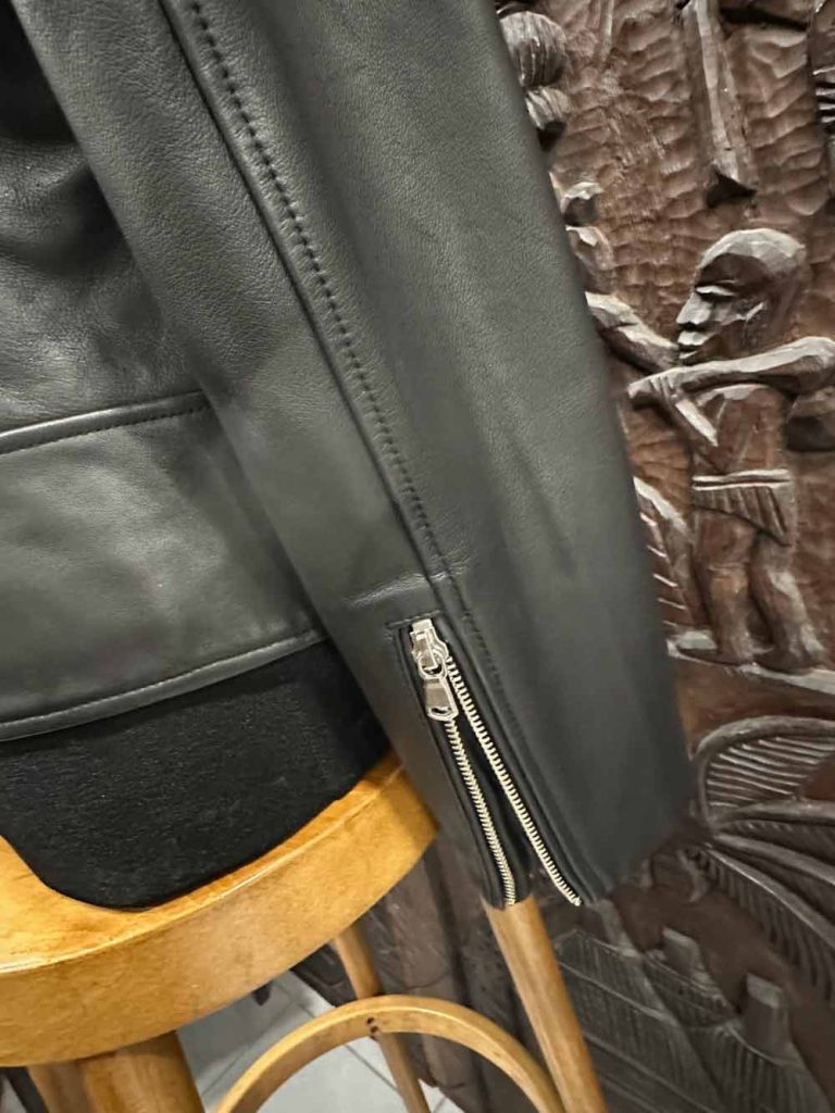 blouson perfecto cuir noir femme Zapa seconde main