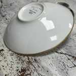 coupe porcelaine médard de noblat limoges france décor chasse