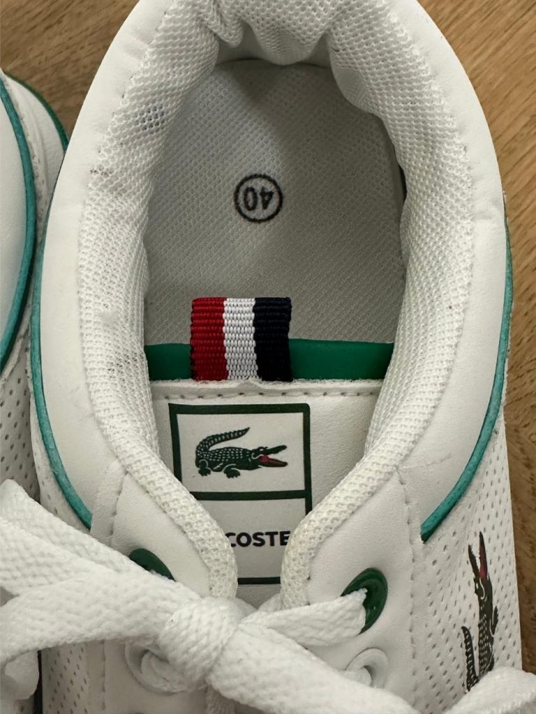 baskets Lacoste blanches seconde âme