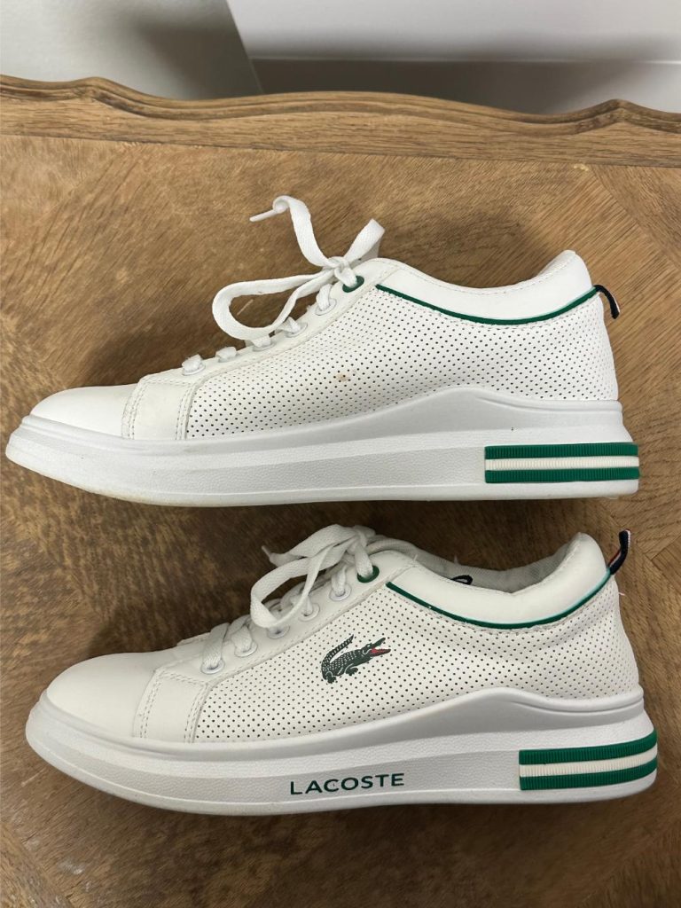 baskets Lacoste blanches seconde âme