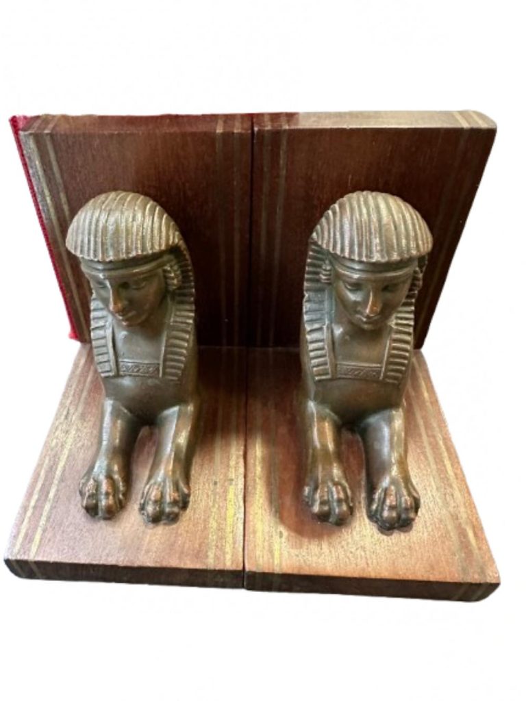 Serre-Livres Art Déco Sphinx