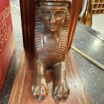 serre-livres art déco bronze et bois Sphinx seconde âme