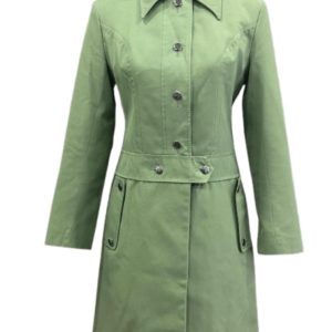 trench vintage vert années 70 seconde âme