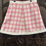 ensemble COURREGES jupe et veste blanc et rose à carreaux seconde âme