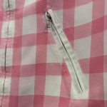 ensemble COURREGES vintage jupe et veste blanc et rose à carreaux seconde main